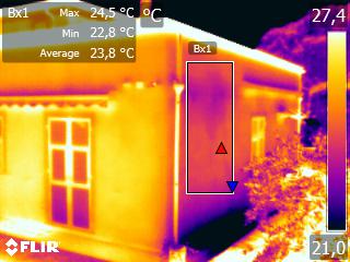 Termografia per ricerca perdita da lastrico solare